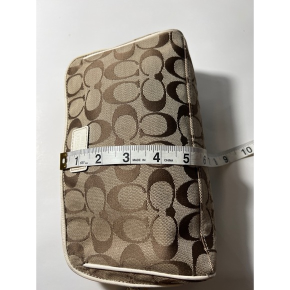 Coach Brown and Cream Cosmetic Bag - Picture 7 of 9
